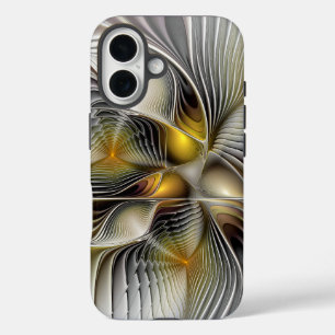 Optical Illusion Abstract 3D Fractal With Depth iPhone 16 Case