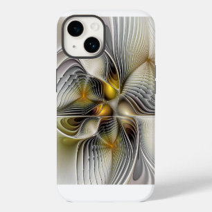 Optical Illusion Abstract 3D Fractal With Depth iPhone 14 Case