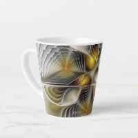 Optical Illusion Abstract 3D Fractal With Depth