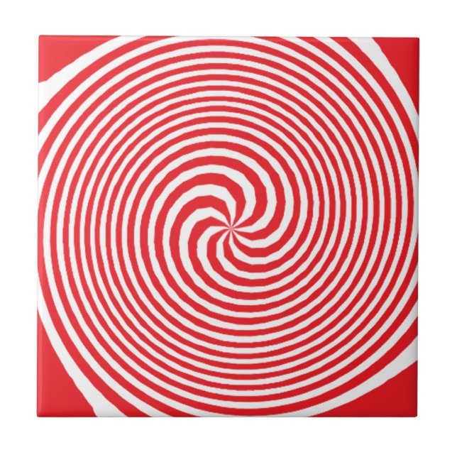 Optical Illusion Abstract Pattern Tile (Front)