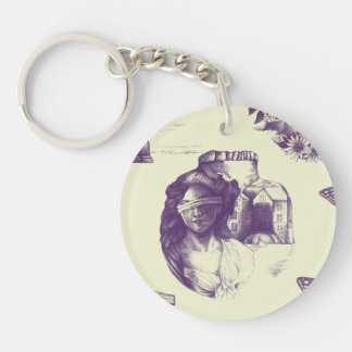 Optical Illusion Acrylic Keychain