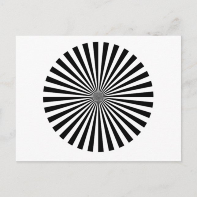 Optical Illusion Allows One To See Ones Brainwaves Postcard (Front)