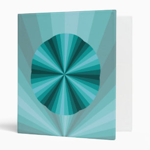Optical Illusion Aqua Binder