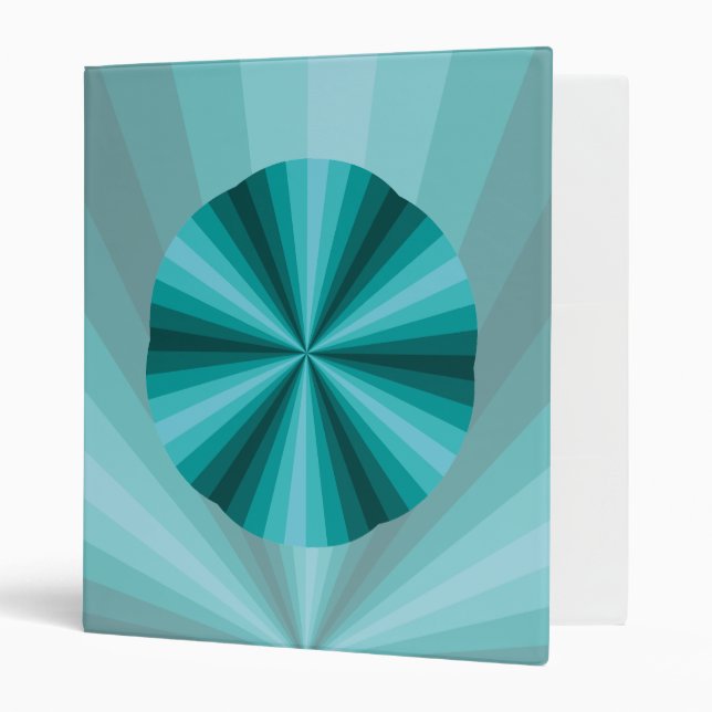 Optical Illusion Aqua Binder (Front/Inside)