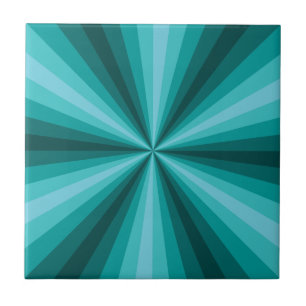 Optical Illusion Aqua Tile