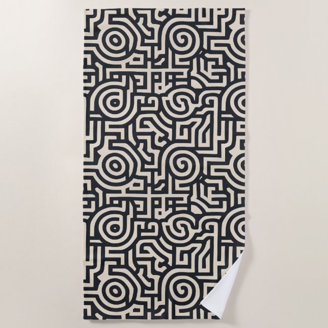 Optical illusion beach towel (Front)