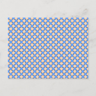 optical illusion - bendy pattern postcard