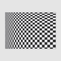 Optical Illusion Black and White Checkers