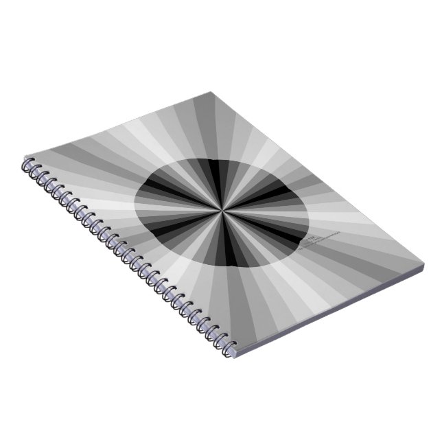 Optical Illusion Black Notebook (Right Side)