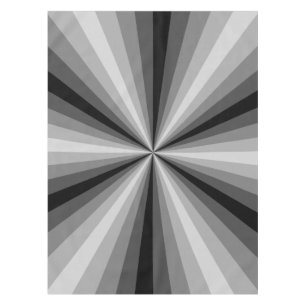 Optical Illusion Black Tablecloth