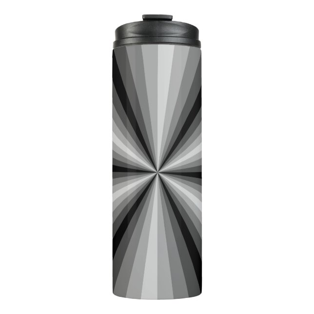 Optical Illusion Black Thermal Tumbler (Front)