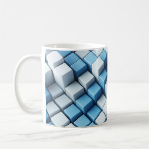 🔳Optical Illusion Block Coffee Mug