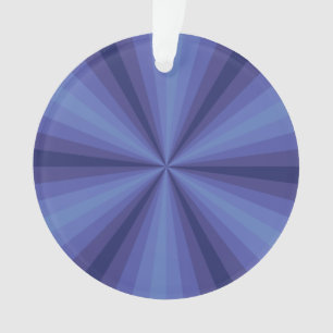 Optical Illusion Blue Acrylic Ornament