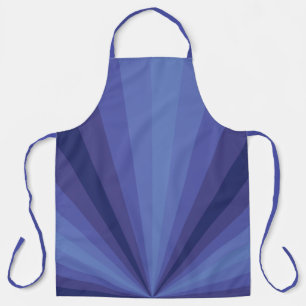 Optical Illusion Blue All-Over Print Apron