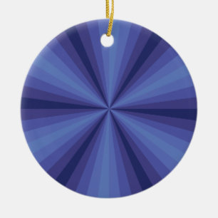 Optical Illusion Blue Ornament