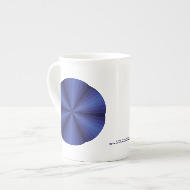 Optical Illusion Blue Specialty Mug (Front Left)