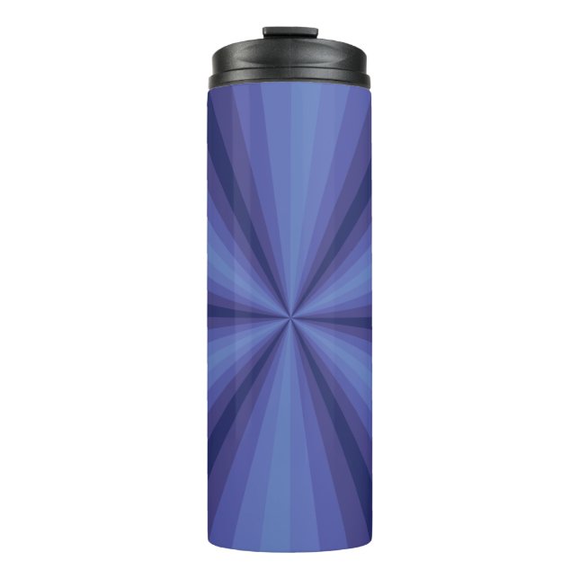 Optical Illusion Blue Thermal Tumbler (Front)