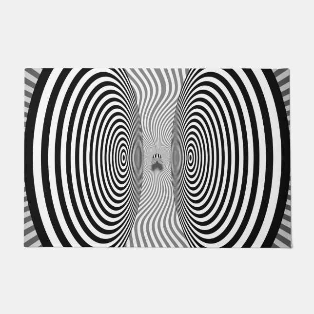 Optical Illusion - Bothersome Fly Doormat (Front)