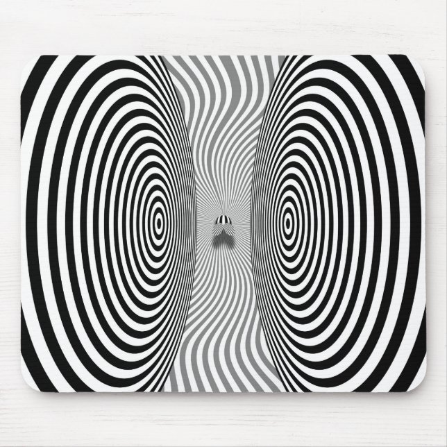 Optical Illusion - Bothersome Fly Mouse Pad (Front)