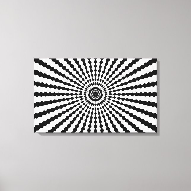 Optical Illusion Canvas Print (Front)