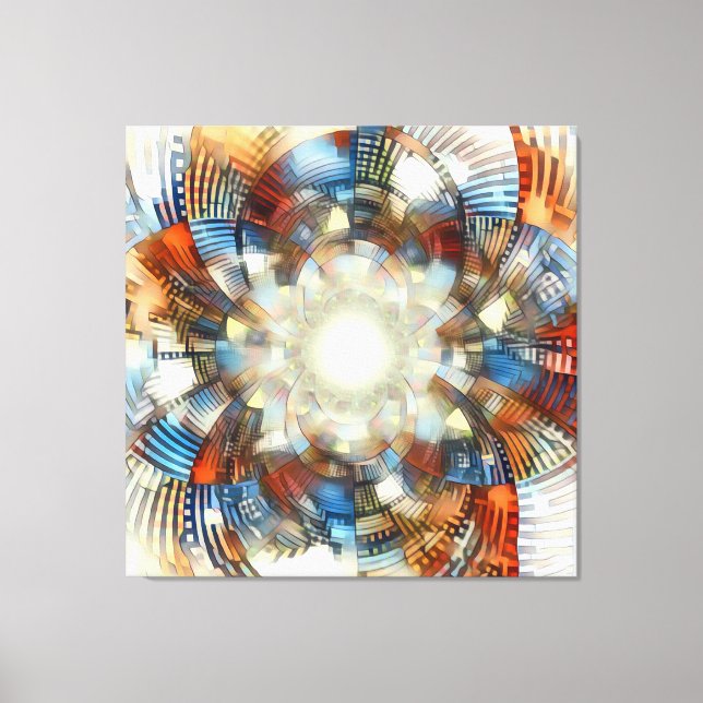 Optical illusion canvas print (Front)