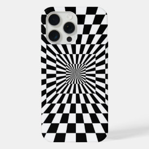 optical illusion chessboard tunnel iPhone 15 pro max case