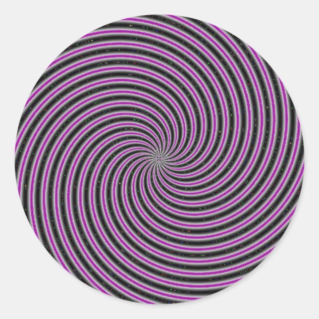 Optical Illusion Classic Round Sticker (Front)