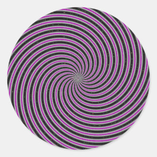 Optical Illusion Classic Round Sticker