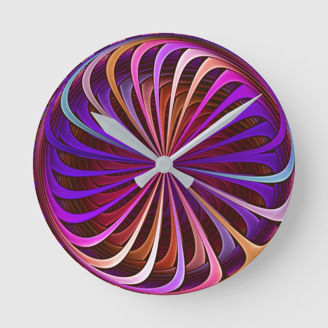 Optical Illusion Clock - Multicolored (Front)