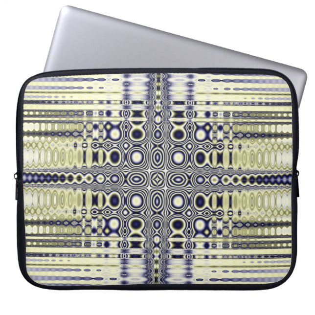 Optical Illusion Fractal Laptop Sleeve (Front)