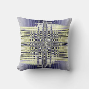 Optical Illusion Fractal Throw Pillow