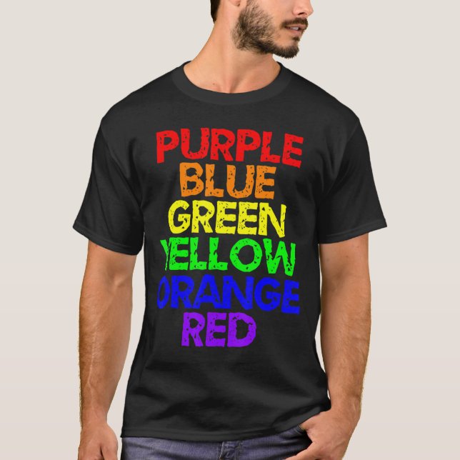 Optical Illusion Funny Rainbow Colour Artist Gift  T-Shirt (Front)