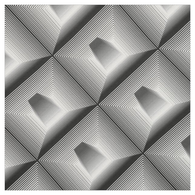 optical illusion geometric pattern fabric (Swatch)