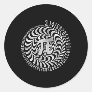 Optical Illusion Geometry Pi Math Science Stem 3.1 Classic Round Sticker