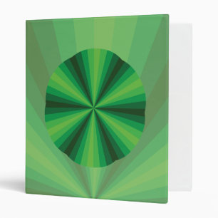 Optical Illusion Green Binder