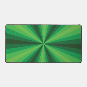 Optical Illusion Green Desk Mat