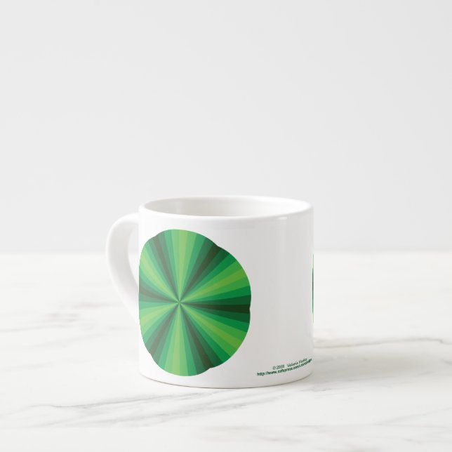 Optical Illusion Green Specialty Mug (Front Left)