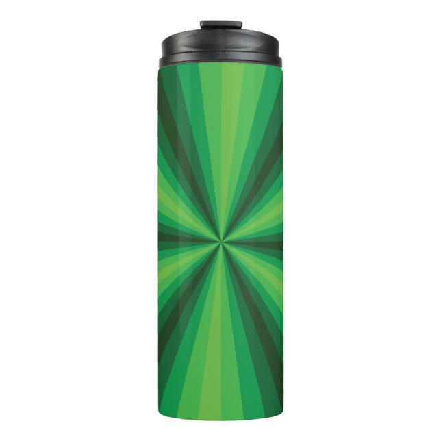 Optical Illusion Green Thermal Tumbler (Front)