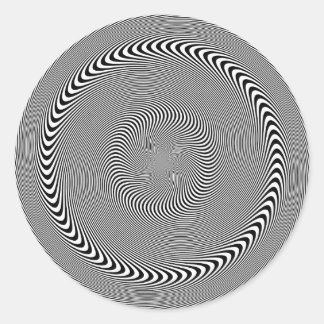 Optical Illusion - Hypnosis made easy Classic Round Sticker
