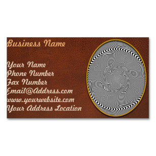 Optical Illusion - Hypnosis made easy Magnetic Business Card