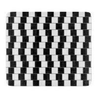 Optical Illusion Lines Squares Black