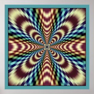 Optical Illusion of Vibration Poster