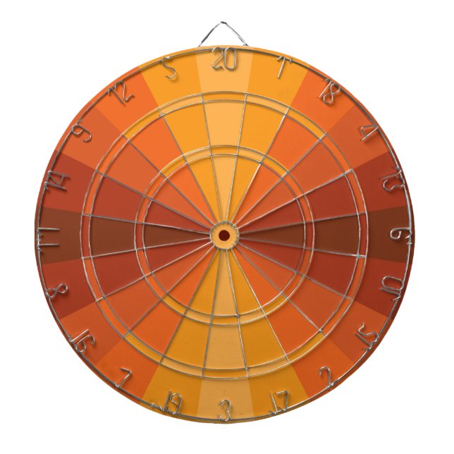 Optical Illusion Orange Dart Board (Front)