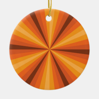Optical Illusion Orange Ornament