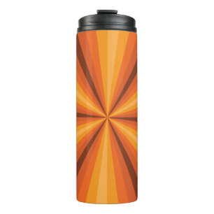 Optical Illusion Orange Thermal Tumbler
