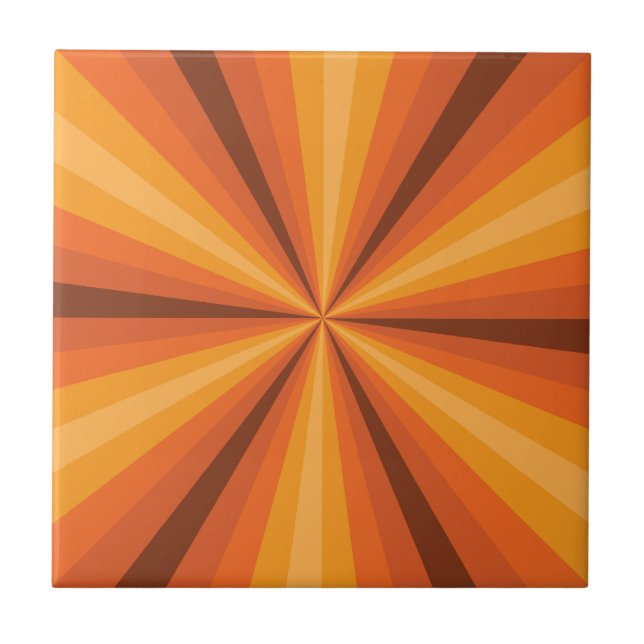 Optical Illusion Orange Tile (Front)