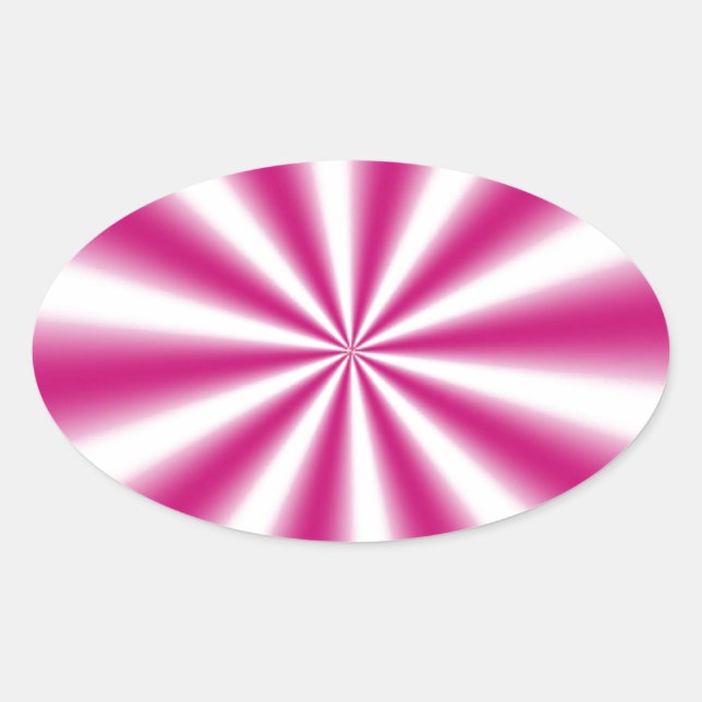 Optical Illusion Oval Sticker (Front)