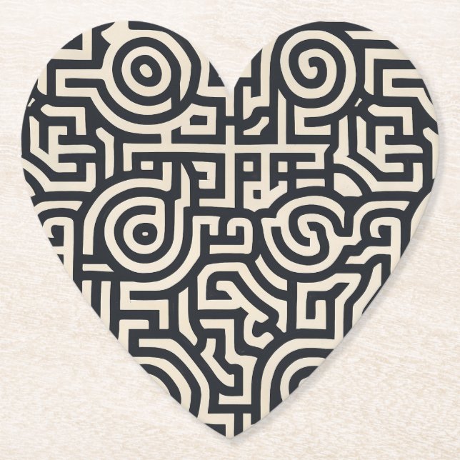 Optical illusion paper coaster (Front)