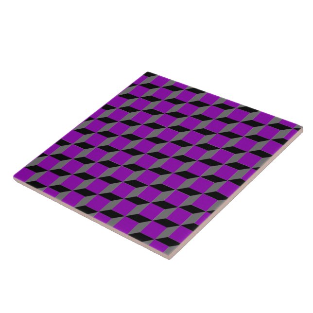 Optical Illusion Pattern. Customizable Background  Tile (Side)