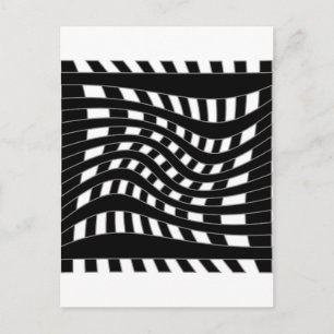 Optical illusion postcard
